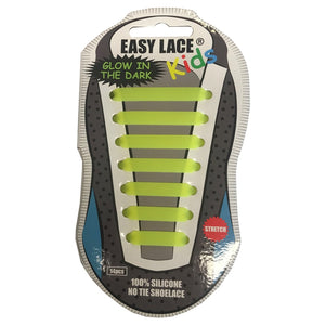 Easy Lace Kids Silicone Glow in the Dark No Tie Shoelaces