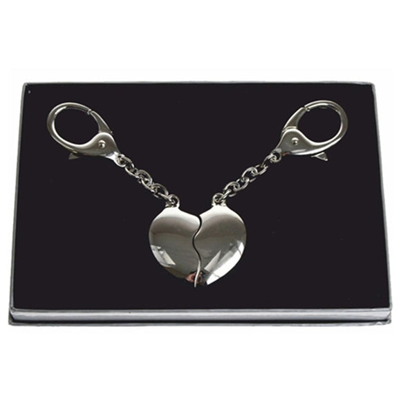 Twin Heart Key Fobs in Gift Box