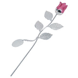 Large (32cm) Silver Plated Rose