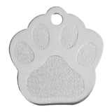 Aluminium Pet Tag Paw Print
