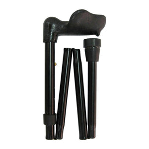 Four Fold Walking Stick Black Orthopaedic