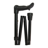 Four Fold Walking Stick Black Orthopaedic