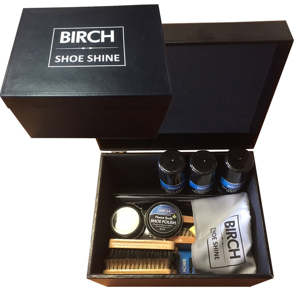 BIRCH Shoe Shine Box Large Speedy Shoe Service