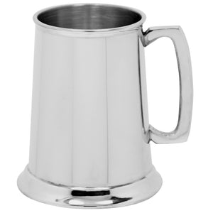 One Pint Plain Pewter Tankard