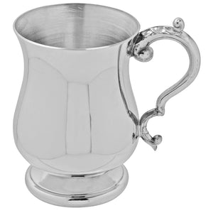 Half Pint Curved Body Pewter Tankard