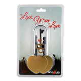 Maxus 60mm Engravable Heart Padlock