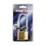 Maxus Brass Long Shackle Padlock 40mm