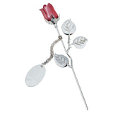 Small (18cm) Silver Plated Rose