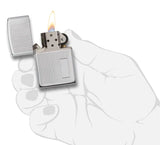 Zippo Classic Engine Turned Polished Chrome Lighter